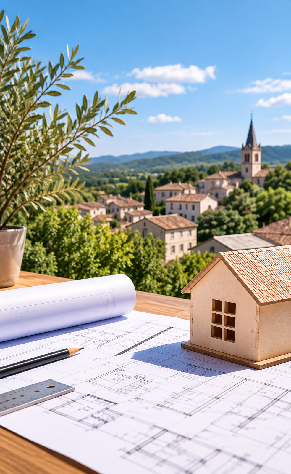 Urbanisme - plans de construction et village